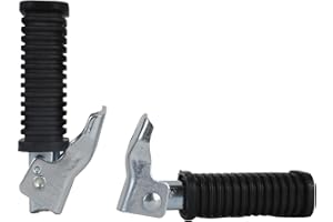 BISOMO Sozius - Set di pedane pieghevoli con gomma, versione alta, universale, per Simson, moto, ciclomotori, S50 KR51 Zündapp