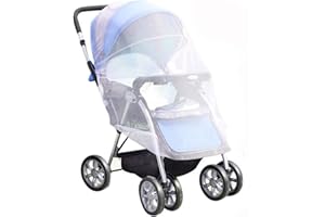 LacyMC Universal Insektenschutz für Kinderwagen,Atmungsaktiv Fliegennetz für Reisebett mit Gummizug