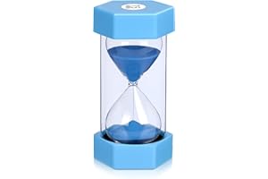 SALEEPENDENT 20 Minuto, Temporizadores de Arena, Reloj de Arena, Temporizador de Reloj, Temporizador de decoración, Decoración de la Oficina, Reloj de Arena Temporizador para el Juegos, Oficina, Azul.