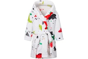 Taigood Kinder Bademantel Jungen Mädchen Hoodie Roben Kleinkind weichen Pyjamas Nachtwäsche