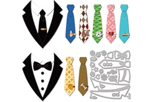 GLOBLELAND Ties Cutting Dies for DIY Scrapbooking Metal Bow Ties Cut Dies Tie Clips Die Cuts for Card Making Embossing Photo Album Craft Decor