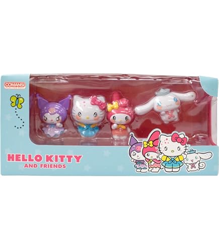 Hello Kitty Zestaw figurek 5 cm – zestaw 6 mini figurek o