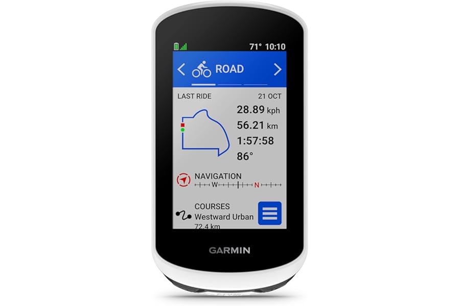 Garmin [Renewed Edge Explore 2, Easy to use GPS Bike/Cycling Computer, eBike Compatability, Maps and Navigation, Additional Cycling Safety Features and more (Renewed)