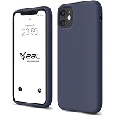 Babilden iPhone Kılıf İnce Sıvı Silikon 3 Katmanlı Tam Kaplamalı Yumuşak Jel Kau&ccedil;uk Kılıf Kapak (Lacivert, iPhone 11)