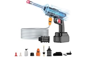 Fancysky Idropulitrice a Batteria, Pavimenti Esterni, Auto, Parkside, Elettrica, Pistola Lavaggio