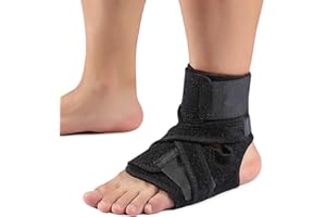 Felenny Tobillera Tobillera Caída de Pie Ortesis Correctora Soporte de Tobillo Fascitis Plantar Correa de Tobillo Adecuado para La Mayoría de Las Personas