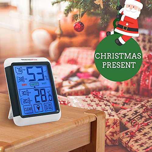 ThermoPro TP55 digitales Thermo-Hygrometer Raumluftüberwachtung Temperatur und Luftfeuchtigkeitmessgerät - 2