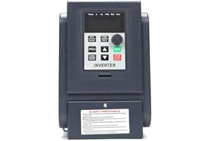 DUORUAMENG Frequenzumrichter, Einphasiger VFD Frequenzumrichter, Drehzahlregler für 0.75kw 1-phase AC 220V Motor