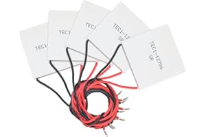 Diymore 5PCS Peltier Modul TEC1-12706 Kühlkörper Thermoelektrische Kühler Peltierelement 12V 6A 60W für Kühlen Heizen