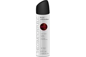 THECOSMETICREPUBLIC THE COSMETIC REPUBLIC - Spray Cubre Canas Mujer y Hombre - Retocador de Canas y Raíces de Larga Duración - Instant Root Cover Up - Maquillaje Cabello para Cubrir Canas sin Tinte - Color Caoba - 75 ml