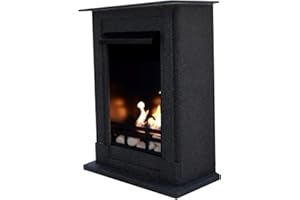KAMINBAU MIERZWA Bio- Ethanol Cheminée Modèle Madrid Premium - Choisissez parmi 9 couleurs (Granit foncé)