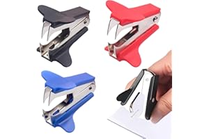 ZFRITP Ôte-Agrafes,3 Pcs Extracteur D'agrafes,Retire Agrafe Rapide,Extracteur Ôte-Agrafe Intégré,Outil Agrafes Bureau Dégrafeur Pour Agrafeuse Maison Bureau Et Lécole