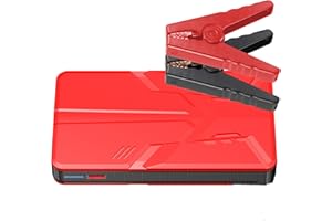 Coollia Avviatore Batteria Auto 1500A Booster Avviamento Auto Professionale (per Motori 5.0L Benzina e 2.0L Diesel), Avviatore Auto con Cavi Batteria,Torcia a LED e Carica Rapida