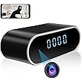 AZYLYN Spy Camera Table Clock Hidden WiFi Camera Alarm Clock with Motion Detective, Monitor Audio Video Recorder for Home Office Security