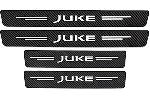 SYMILOV Car Door Sill Protector for Nis-san JUKE 2013-2024, 4Pcs Anti Scratch Carbon Fiber Threshold Edge Entry Guard Stickers Kick Plates Styling Accessories,White