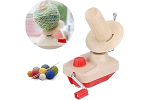 Jadpes Enrouleur de Boule de Fil, Enrouleur à Tricoter à Commande Manuelle, à Main Enrouleur de Laine Domestique Machine à bobiner Fil Porte-Enrouleur Accessoires de Couture 18 x