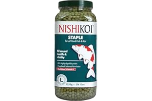 Nishikoi Staple Complete Food for Koi and Pond Fish - Large Pellets - 1250g