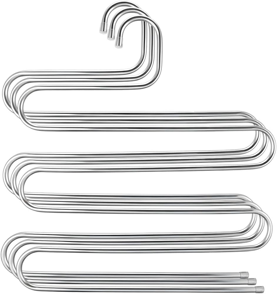 ARVALE 5 Katlı Metal Pantolon ve Eşarp Askısı - 3 Adet