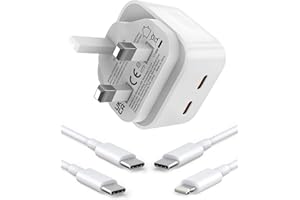 E-POWIND 35W iPad Charger Dual USB C Charger Fast Power Adapter with USB C and Lighitning Fast Charging Cable Compatible with iPad air 5/4/3/2, iPad mini 6/5/4/3/2,iPad Pro 9.7"/10.5"/12.9", iPhone 14 13 12