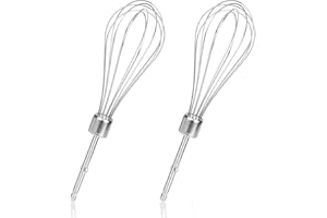 NQEUEPN 2 Pz Accessori per Sbattitori Manuali, Acciaio Inossidabile Hand Mixer Attachments Parti per Sbattitore Elettrico per Hamilton Beach Sbattitore Manuale 62682RZ 62692 62695V 64699 (12 Bastoncini)