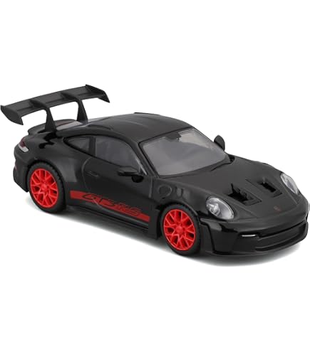 Baghera Racing Car Porsche 911 Officiële miniatuurauto, speelgoed voor kinderen vanaf 3 jaar, duurzaam ABS, elegant design, geïnspireerd op de klassieke Porsche 911 (geel