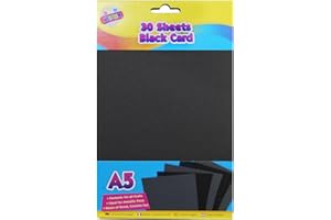 ART BOX ArtBox A5 Activity Card - Black (Pack of 30 Sheets)