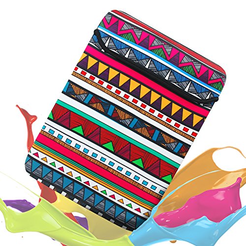 Sinoguo Neopren Wasser Widerstand Sleeve Colorful Exotic Stil Muster für Apple MacBook Pro/MacBook Air/MacBook Pro mit Retina Display und beliebtesten Laptop/Notebook/Ultrabook/Netbook 13~13.3 Inches