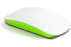 U Brands Whiteboard Eraser, Magnetic Dry Wipe Board Cleaner 11.5x5.8x2.5 cm with White and Green Lightweight Design, Premium Felt Surface for Home, Office, School White Boards