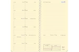 Quo Vadis - Recharge Agenda - Spiralé - 2026 - Italnote S - Semainier Horizontal - Français - 12 mois et 1/2 de mi-décembre à décembre - 8,8x17 cm