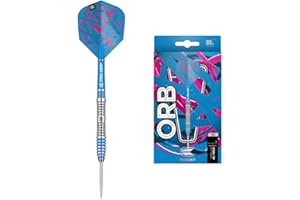 TARGET Darts Orb 03-Juego de Dardos con Punta de Acero 21 g, 80% Tungsten, Unisex, Plata, Azul y Rosa