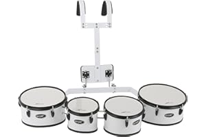 GEWAPURE PURE GEWA BASIX F893210 Marching Quad Tom Set, 8 x 8/10 x 8/12 x 8/13 x 8-Inch
