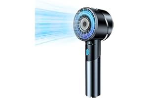 COZOME Ventilador de mano [16H Max] Portátil 7000 RPM 4 Niveles Alta Velocidad Ventilador personal, Aleación Mini USB Ventilador de Bolsillo para Olímpico/Exterior/Oficina/Hogar Hombre Mujer Regalo