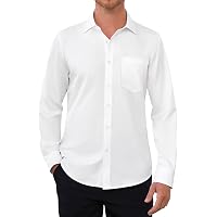 Hanes White Button Up Shirt Walmart Van Heusen Men's Regular Fit Point  Collar Poplin Dress Shirt