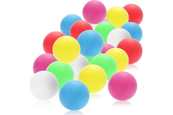 com-four® 48 st Bordtennisbollar / 72 st. / 144 st. i vitt eller ljusa | Pingisbollar i standardstorlek - Spelbollar för pingis - ölpong och bordtennis - 40 mm