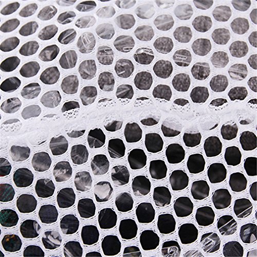 Hengsong Kleider Unterwäsche Socken Mesh Wäschebeutel Wäschesäcke Wäschenetz mit Zugkordel für die Waschmaschine (XL, Coarse mesh) - 8