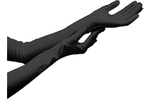 NebulaGlam Lunghi Guanti, Guanti da Opera, Guanti Donna Eleganti, Guanti da Sera per Matrimonio Festa in Maschera Carnevale, Guanti da Ballo Accessori Anni 20s