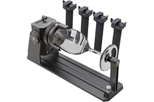 Chitu Systems Upgraded RR1 Roterende Laser Graveer rol, 180° Hoekaanpassing Kaakrol, Compatibel Met de Meeste Lasergraveermachines Voor Het Graveren Van Cilindrische Voorwerpen Dozen, Wijnglas