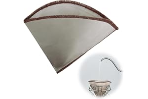 KIKI FANCY Filtro de café reutilizable, filtro permanente, tamaño 2, filtro de café de acero inoxidable, 150 x 115 mm, compatible con soporte de filtro, cafetera universal (1-2 tazas)