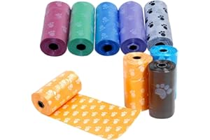 Healthy Clubs Lot de 100 sachets de ramassage pour déjections canines 5 rouleaux