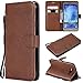 Produktbild WONGYAN Mode Premium Retro Business Volltonfarbe Full Coverage PU-Leder stoßfest magnetischer Flip-Case für Samsung Galaxy J7 2015 J700, mit Kartensteckkarten-Steckplatz (Farbe : Braun)
