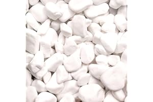Thassos Decorative Stones Natural Marble Extra White PEBBLES 30-60mm Landscape Garden Home (20)
