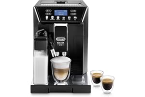 De'Longhi Eletta Evo Machine a Café Grain ECAM46.860.B, Machine Expresso et Cappuccino, Ecran LCD Tactile, Noir