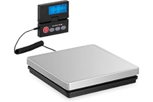 Steinberg Systems Bilancia Pesapacchi Industriale A Piattaforma Professionale SBS-PT-50/1 (50 kg / 10 g, 25 x 25 cm, LCD esterno)