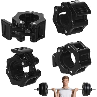 Lot De 5 Pinces De Verrouillage Pour Haltères - Accessoire Musculation - Plastique à Ressort - Neuf Sous Emballage