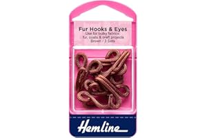 Hemline Crochet porte-manteau en fourrure et yeux Marron H402.BR Taille 3