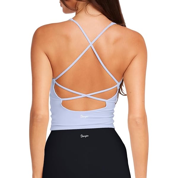 Aoxjox Hailey Neckholder Top – Ärmelloses Tanktop Für Sport & Freizeit, Bauchfrei, Mit Abnehmbaren Polstern