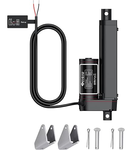 Justech Attuatore Lineare 12V 2000N – Corsa 150mm, Motore Elettrico Per Cancelli, Macchine Agricole E Industriali – IP54, Silenzioso