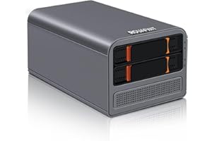 ROUAFWIT Mini PC N100 NAS 2 Bay Soft Router 3-in-1, DDR5 8G RAM 256G NVME SSD Oficina Ordenador Sobremesa Computer Network Storage, 2 x i226V 2.5GbE, Dual Fan, SPK/Mic