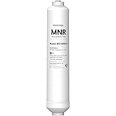Waterdrop MNR35 Remineralizer Filter Compatible with RO Systems | 1/4" and 3/8" Quick Connect Filter for RO Systems, Restores