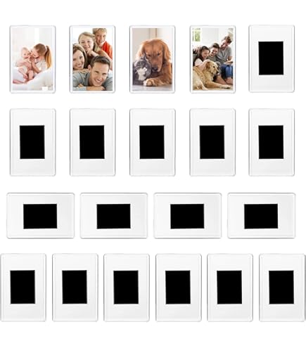 Cornici Magnetiche Per Frigorifero 6x9 Cm - 12 Pezzi In Acrilico Per Foto E Appunti - Foto 2